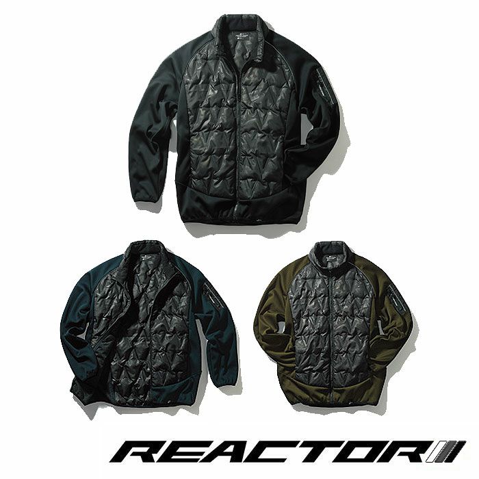 RE32510 軽防寒ブルゾン SUN-S サンエス REACTOR 秋冬 作業服 防寒着 防寒ウェア S～5L ポリエステル100％ ポリエステルタフタ
