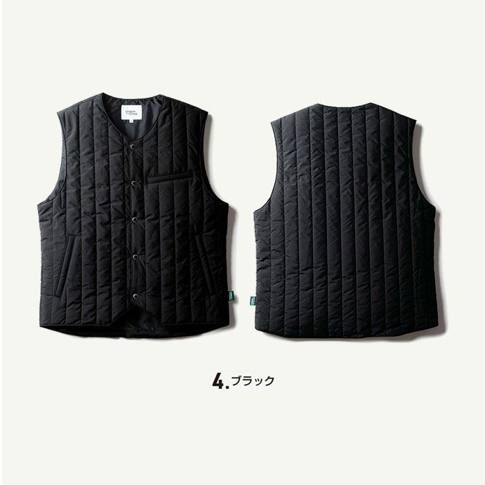 U7734-06 防寒ベスト Uniform Circus BEAMS ユニフォームサーカスビームス 防寒着 防寒ウェア 作業服 作業着 S～5L ポリエステル100％