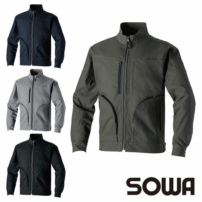 3052-00 長袖ブルゾン 桑和 SOWA 秋冬 作業服 作業着 SS～8L ポリエステル80％・綿20％
