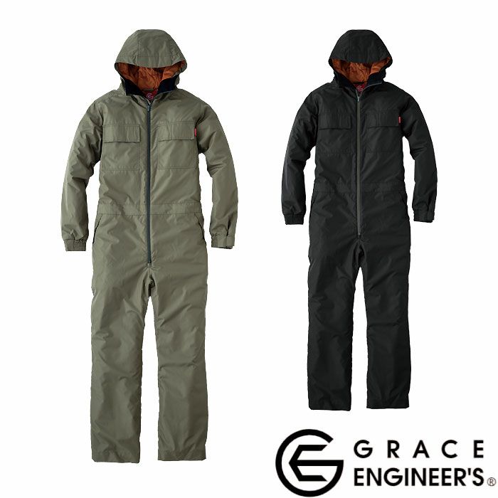 GE-781 ウインパツナギ2 エスケープロダクト GRACE ENGINEER'S つなぎ服 オーバーオール ツナギ エンカン服 作業服 作業着 防寒ツナギ 防寒着 S～4L ポリエステル100％