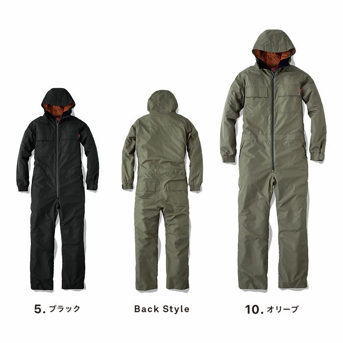 GE-781 ウインパツナギ2 エスケープロダクト GRACE ENGINEER'S つなぎ服 オーバーオール ツナギ エンカン服 作業服 作業着 防寒ツナギ 防寒着 S～4L ポリエステル100％