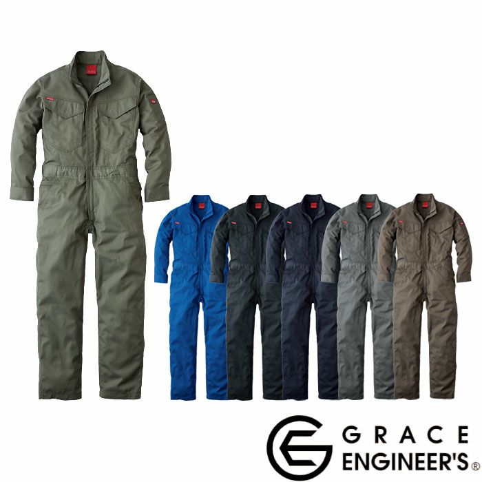 GE-830 オールマイティーツナギ エスケープロダクト GRACE ENGINEER'S つなぎ服 オーバーオール ツナギ 円管服 作業服 作業着 SS～5L BL～B5L ポリエステル65％・綿35％