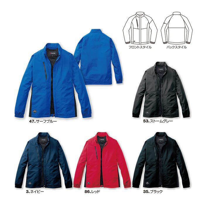 3250 ジャケット ユニセックス BURTLE バートル 軽防寒着 イベントブルゾン S～3XL ポリエステル100％ マイクロソフトシェル