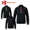 4111 エアーテックハーフジップ ユニセックス BURTLE バートル パーカー 秋冬 M～XXL ポリエステル90％・ポリウレタン10％ ストレッチダブルニット