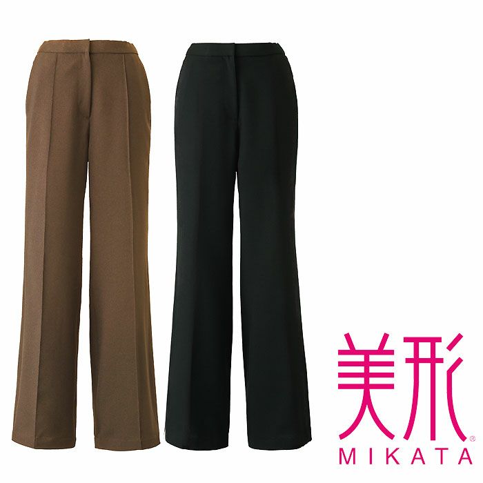 SA702P 裾上げ楽々パンツ ワイド 神馬本店 selectstage MIKATA オールシーズン 事務服 制服 5号～21号 ポリエステル100％ トロピカル2WAYストレッチ