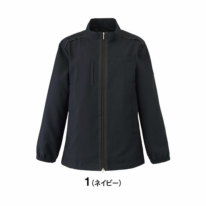 WN106J ジップアップジャケット 神馬本店 selectstage 事務服 制服 SS～5L ポリエステル100％ トロピカル2WAYストレッチ