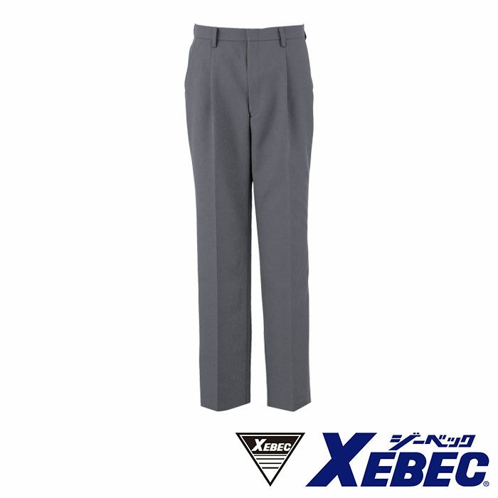 16122 ビジネススラックス XEBEC ジーベック 秋冬 スーツ ビジネス 70～120cm ポリエステル100％ ストレッチ杢ツイル