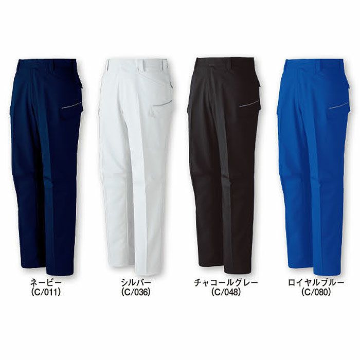 11002 エコ製品制電ストレッチノータックカーゴパンツ 自重堂 Jichodo 秋冬 作業服 作業着 70-120cm ポリエステル95％・綿5％ プラントペットストレッチ裏綿ツイル