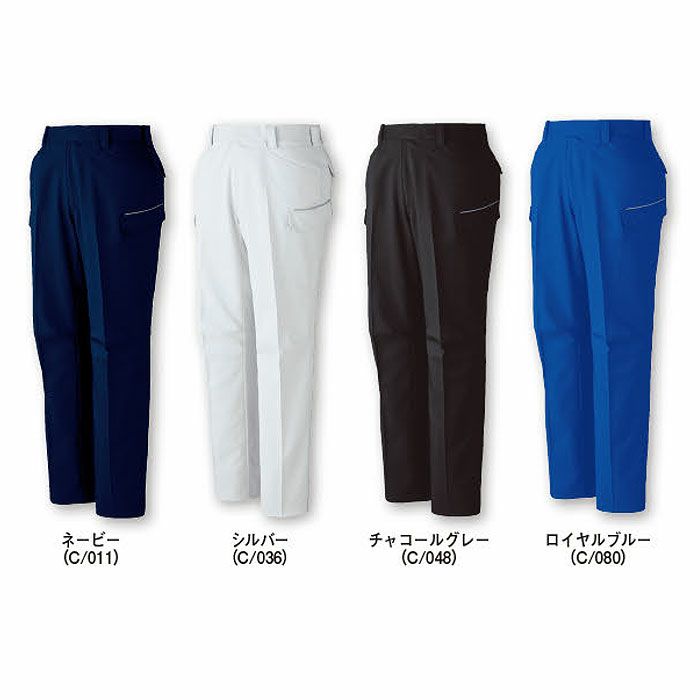 11016 エコ製品制電ストレッチレディースカーゴパンツ 自重堂 Jichodo 秋冬 作業服 作業着 59-101cm ポリエステル95％・綿5％ プラントペットストレッチ裏綿ツイル