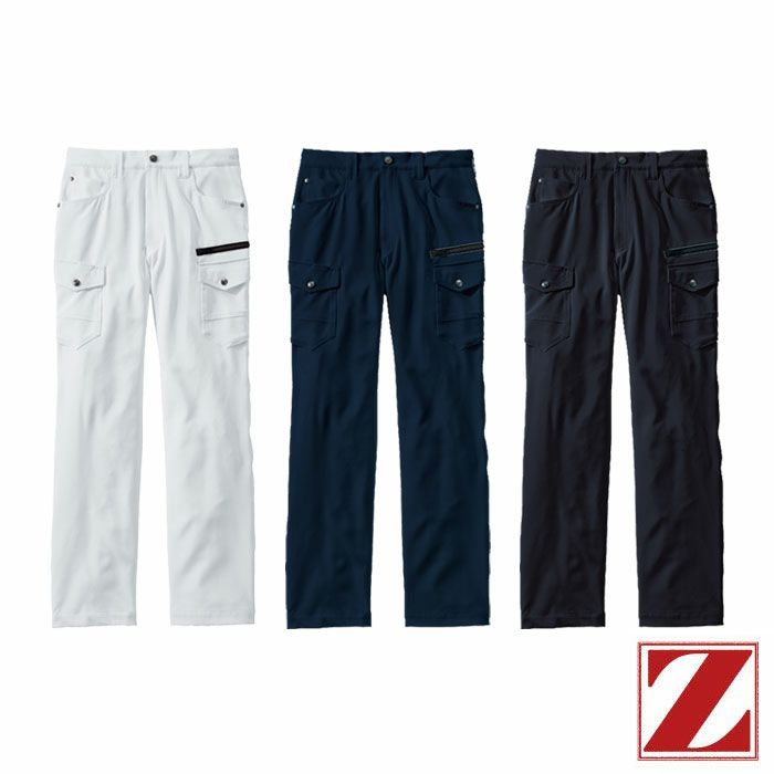 73002 ストレッチノータックカーゴパンツ 自重堂 Z-DRAGON 秋冬 作業服 作業着 L59-L67 70-120cm ポリエステル92％・ポリウレタン8％ 4WAYストレッチツイル