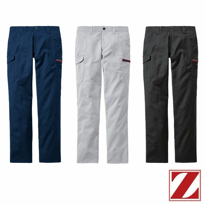 73302 エコ製品制電ストレッチノータックカーゴパンツ 自重堂 Z-DRAGON 秋冬 作業服 作業着 L59-L67 70-120cm ポリエステル65％・綿35％ エコストレッチツイル