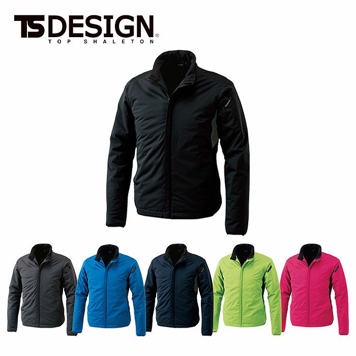 6636 ES防風ストレッチライトウォームジャケット TSDESIGN TSデザイン 作業服 秋冬 防寒着 防寒服 S～6L ポリエステル100％ ESストレッチラミネート