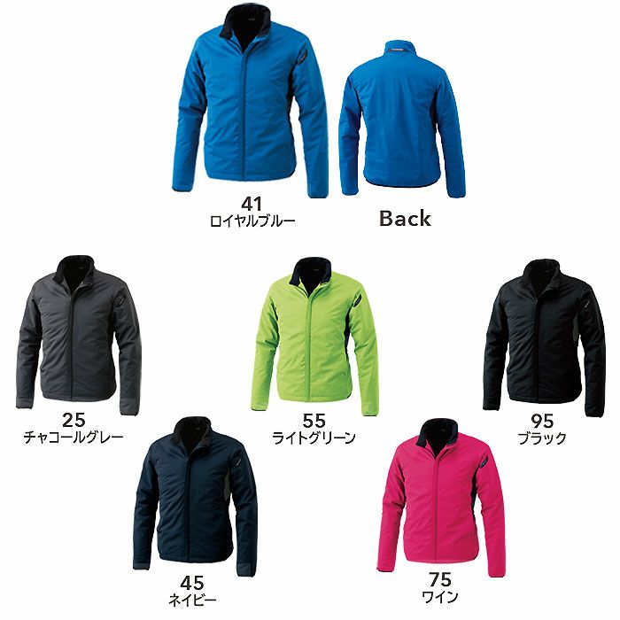 6636 ES防風ストレッチライトウォームジャケット TSDESIGN TSデザイン 作業服 秋冬 防寒着 防寒服 S～6L ポリエステル100％ ESストレッチラミネート