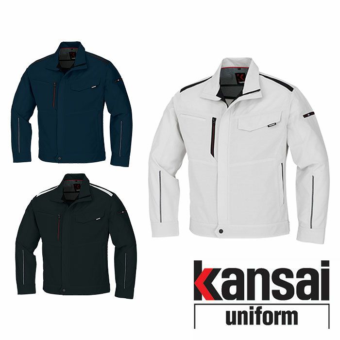 70412 K70412 KANSAI長袖ブルゾン DAIRIKI KansaiUniform 春夏 作業服 作業着 S～5L ポリエステル79％・綿20％・その他1％ 交織トロピカル